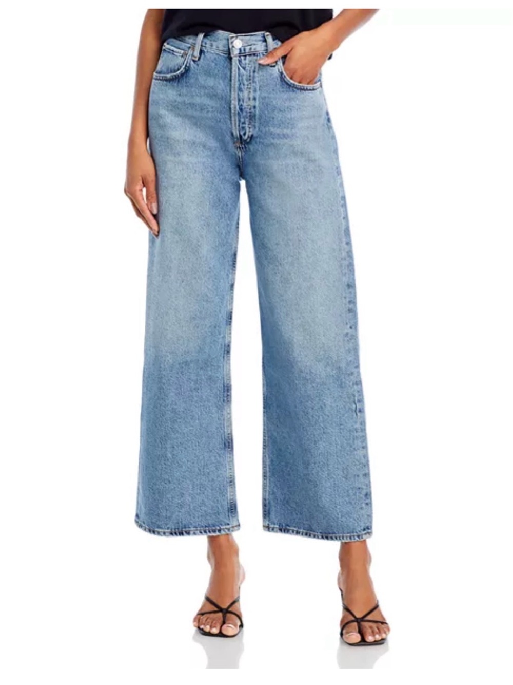 AGOLDE Ren High Rise Wide Leg Jeans Disclosure Size 28